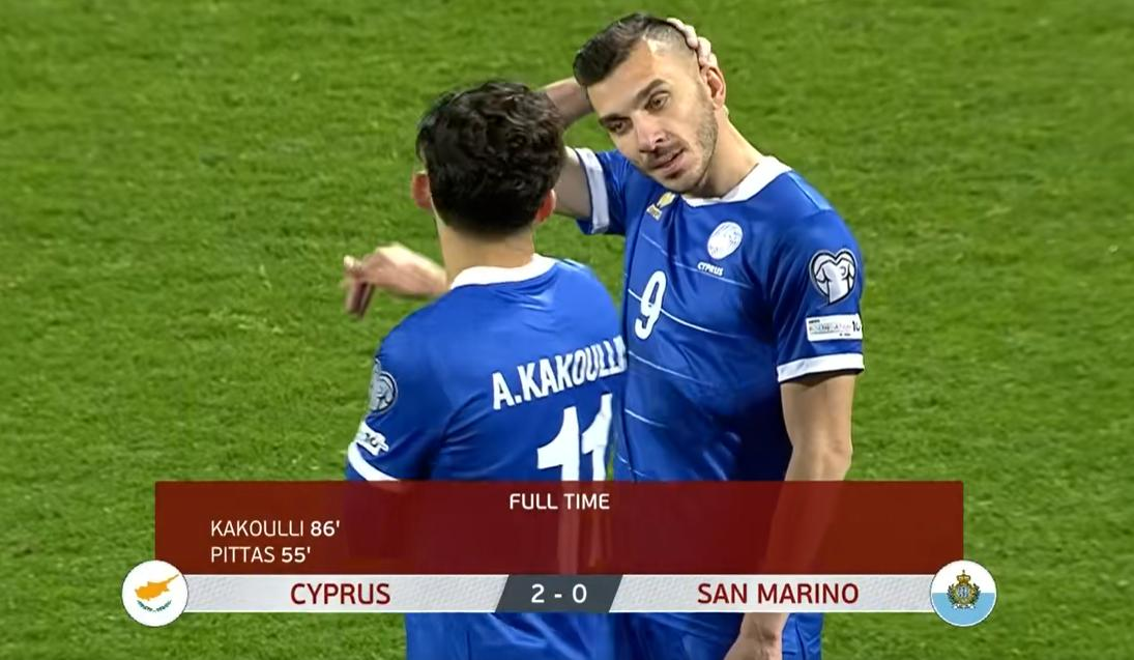塞浦路斯队客场比赛中反超对手，赢得胜利的简单介绍